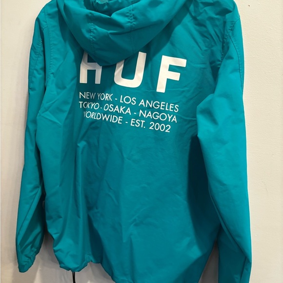HUF Aqua Half-Zip Jacket size small men’s lightweight fall - Picture 8 of 16